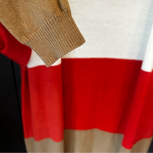 Ecowish Size XL Open Front Colorblock Long‎ Cardigan - Picture 9 of 14